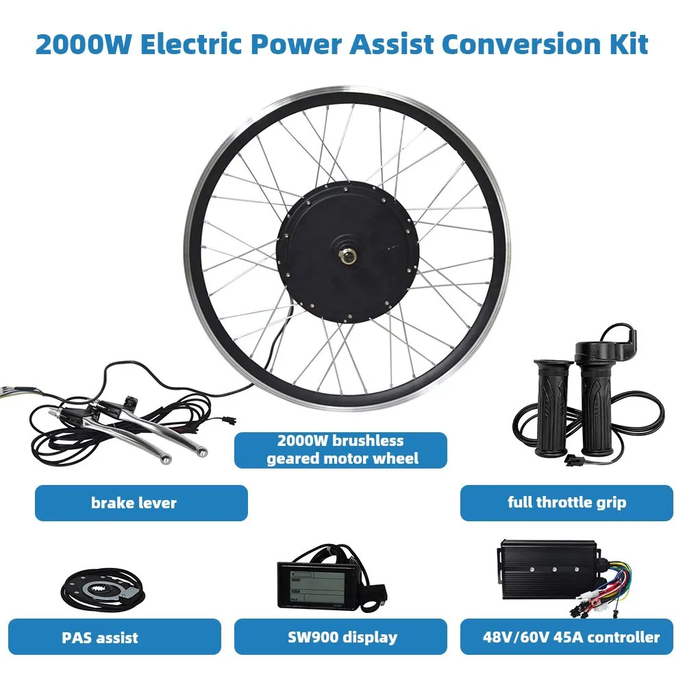 electric bicycle conversion kit 2000w High Performance Mid Drive E-Bike The high 2000W 52V CONVERSION KIT